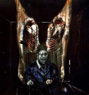 Figure with Meat by Francis Bacon, 1954, Art Institute of Chicago