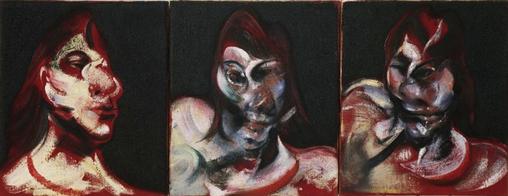 Three Studies for Portrait of Henrietta Moraes by Francis Bacon, 1963