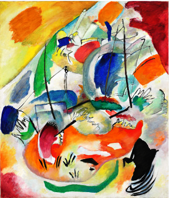 Improvisation 31 (Sea Battle) by Wassily Kandinsky, 1913, National Gallery of Art
