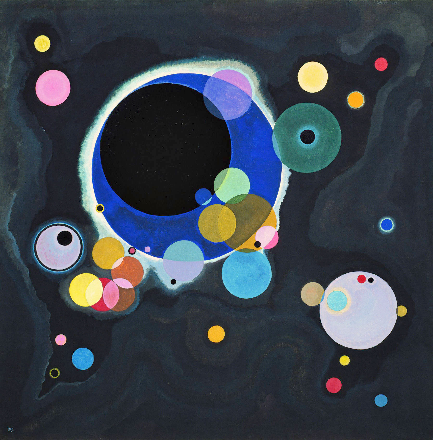 Several Circles by Wassily Kandinsky, 1926, Solomon R. Guggenheim Museum