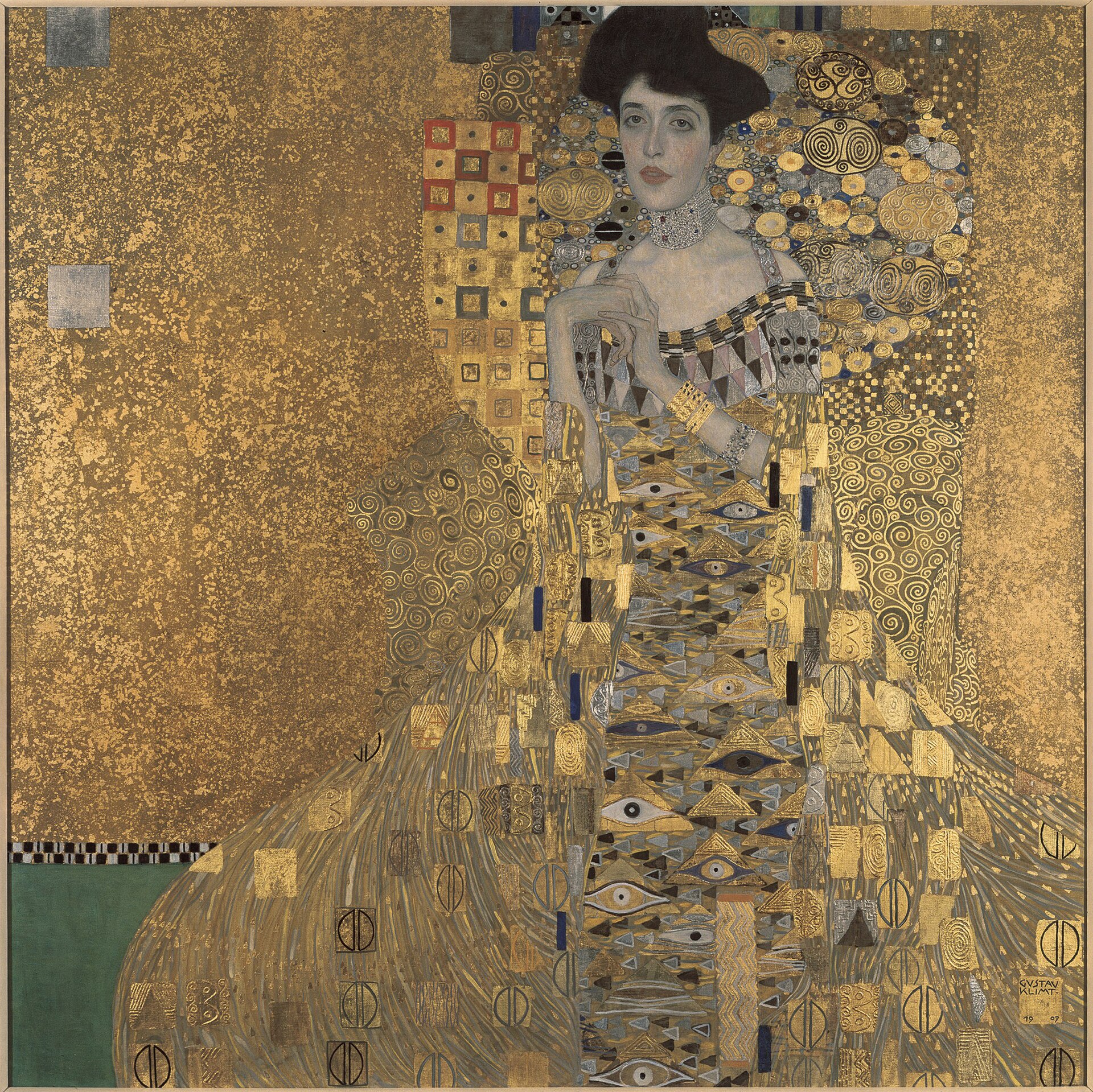 Portrait of Adele Bloch-Bauer I by Gustav Klimt, 1907, Neue Galerie New York