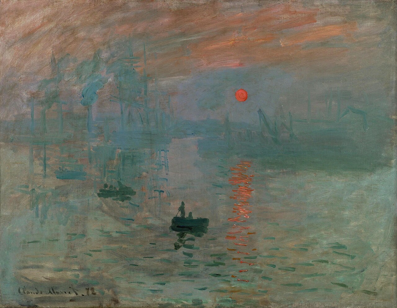 Claude Monet: Impression, Sunrise (1872, Musée Marmottan Monet)