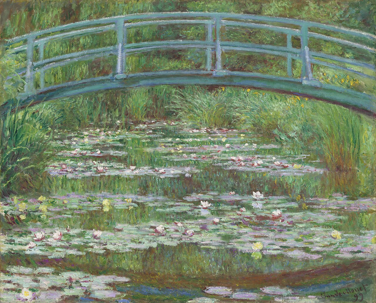 Claude Monet: The Japanese Footbridge (1899, National Gallery of Art)