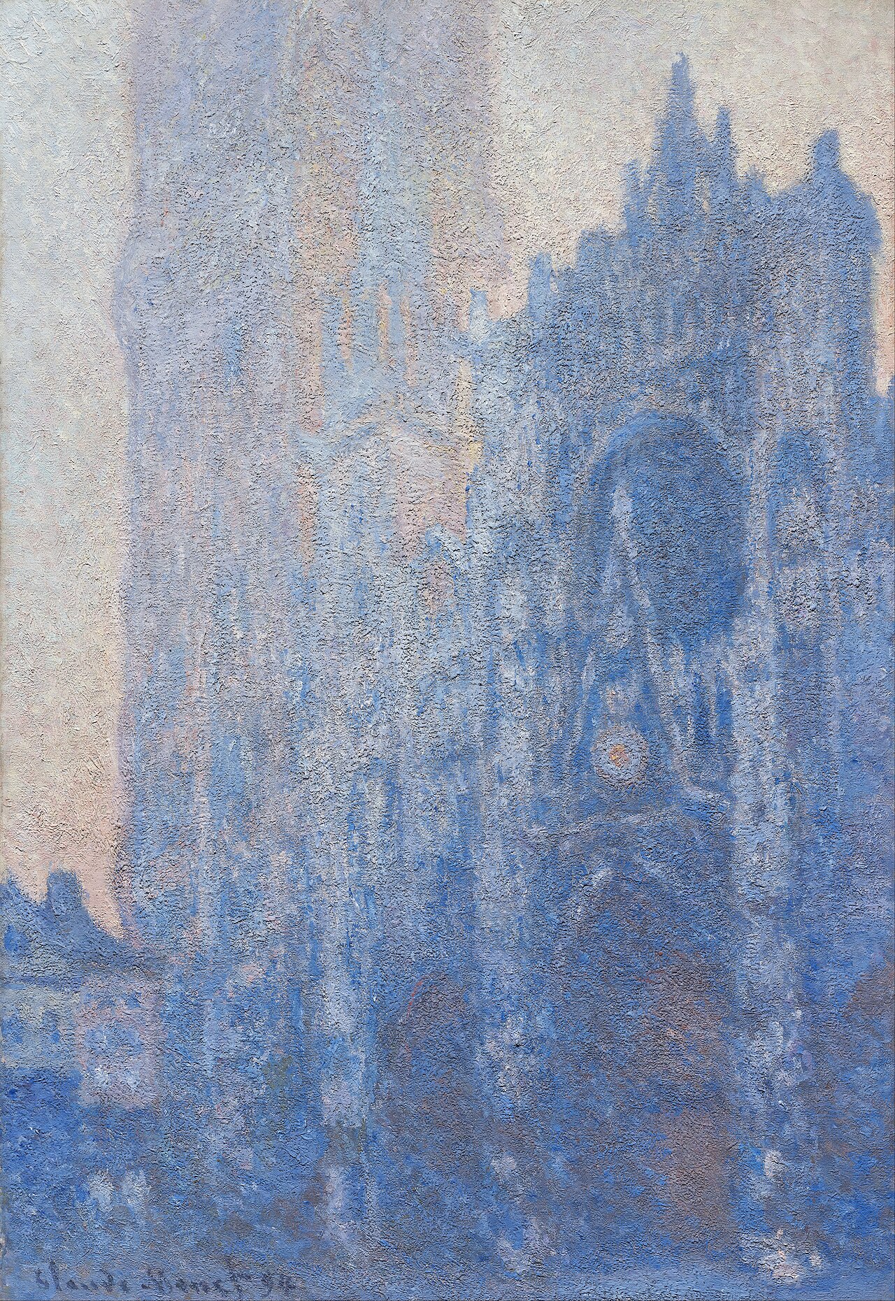 Claude Monet: Rouen Cathedral, Façade and Tour d'Albane (Morning Effect)