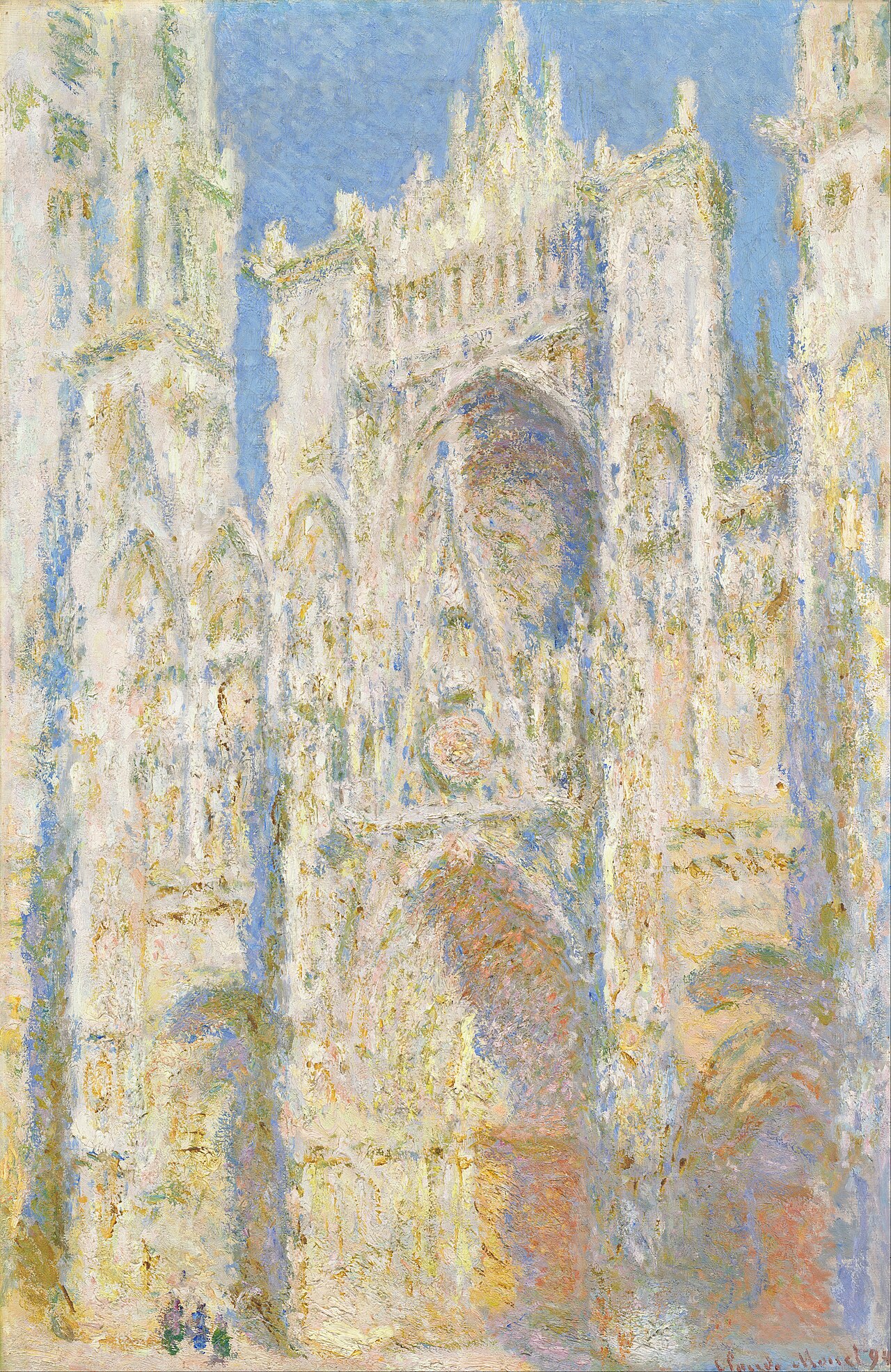 Claude Monet: Rouen Cathedral, West Façade, Sunlight