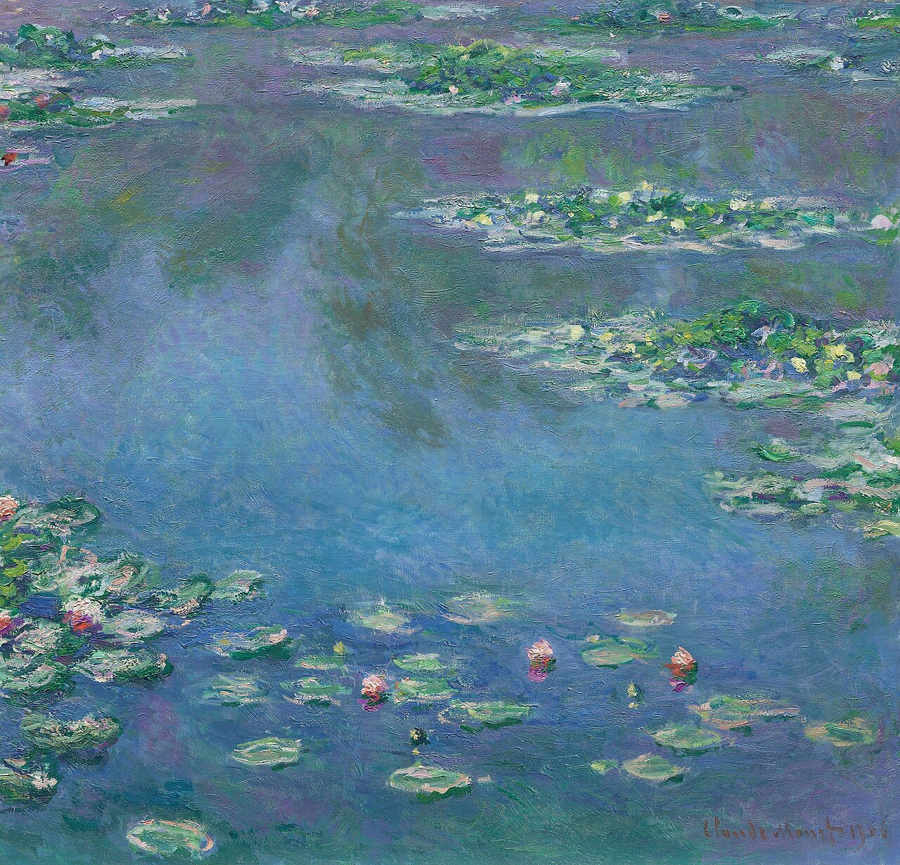 Claude Monet: Water Lilies (1906, Art Institute of Chicago / Met)