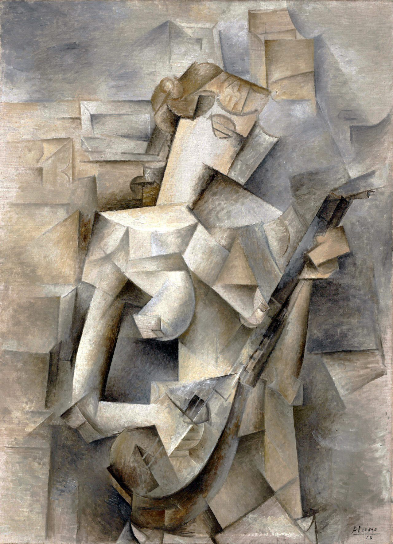 Girl with a Mandolin (Fanny Tellier) by Pablo Picasso, 1910, The Museum of Modern Art
