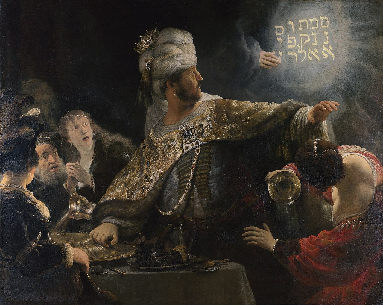 Rembrandt van Rijn: Belshazzar's Feast (c. 1636-1638, National Gallery London)