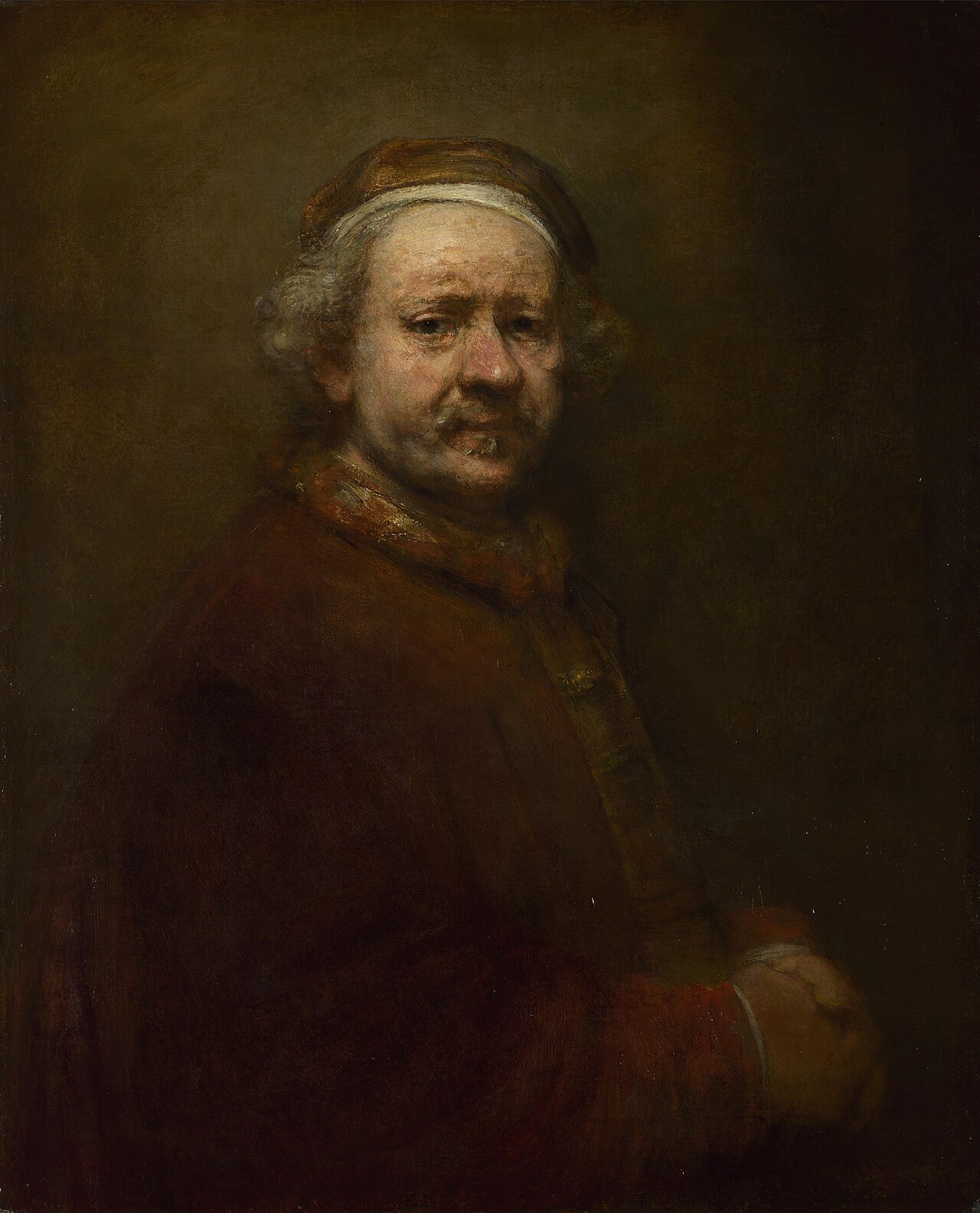 Rembrandt van Rijn: Self-Portrait at the Age of 63 (1669, National Gallery London)