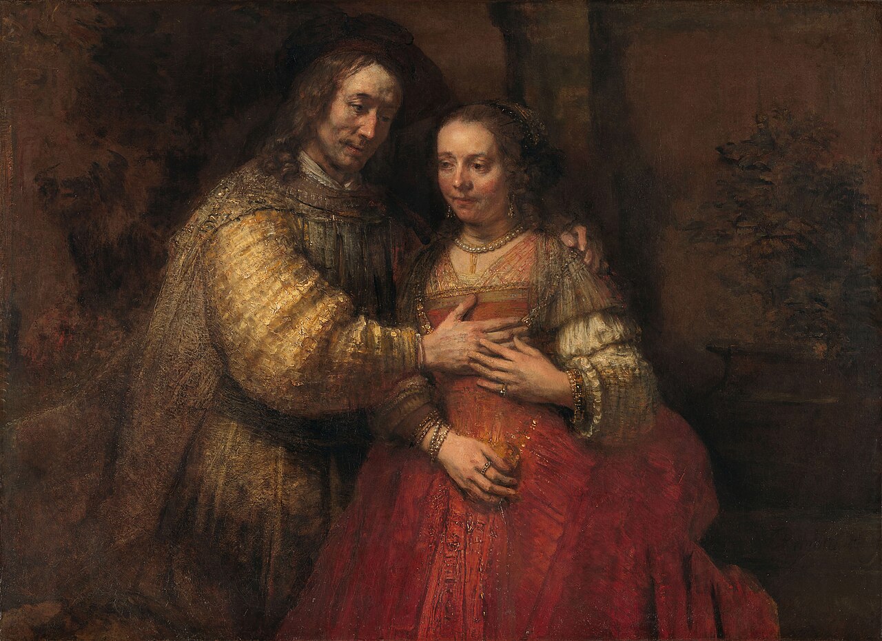 Rembrandt van Rijn: The Jewish Bride (c. 1665-1669, Rijksmuseum)